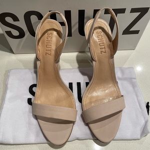 Schutz nude heels size 5.5